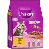 Whiskas 7kg Junior Huhn Whiskas Trockenfutter für Katzen