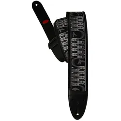 PRS 2.4" Padded Strap Custom Jacquard Birds Wavelength Charcoal - Gitarrengurt