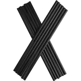 Trinkhalme, Kunststoff Mehrweg (8x240mm) - schwarz (135 Stk.)