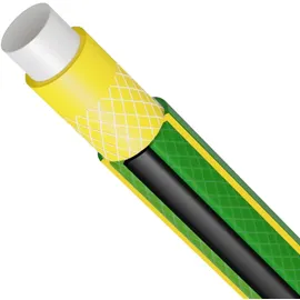 Vartco Wasserschlauch 1/2 Zoll Home PLUS Grün schwarz Gartenschlauch Schlauch Gartenbewässerung Flexibel Flexischlauch Polyester-Kreuzgeflecht UV-beständig 27 Bar