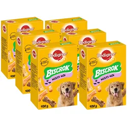 Pedigree Hunde-Snack Biscrok 500 g, 6er Pack