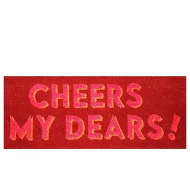 Giftcompany Cheers my dears! 30 x 75 cm Rot