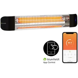 Blumfeldt Smartwave Infrarot-Heizstrahler Carbonröhre 2400W WiFi Appsteuerung Weiß