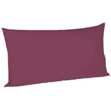 FLEURESSE Kissenbezug Satin 40 x 80 cm Rot Beere