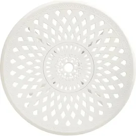 vidaXL Gartentisch Ø 78 x 72 cm Weiß