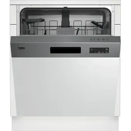 Beko BDSN15O30X Einbau-Geschirrspüler (teilintegrierbar, 600 mm, Silber)