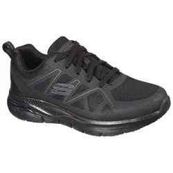 Berufsschuh SKECHERS "ARCH FIT SR" Gr. 42, schwarz, 42, Textil, Lederimitat, Schuhe, Schnürschuh für Gastronomie,Pflege mit gepolstertem Schaftrand