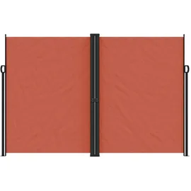 vidaXL Seitenmarkise 220 x 1000 cm Terrakottarot Polyester
