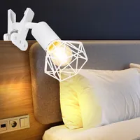 GLOBO Klemmstrahler Bürolampe Schlafzimmerleuchte Leseleuchte Spot beweglich Gitter