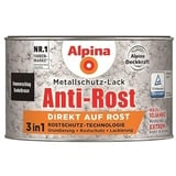 Alpina Metallschutzlack Anti-Rost Hammerschlag Dunkelbraun 300ml