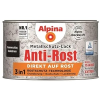Alpina Metallschutzlack Anti-Rost Hammerschlag Dunkelbraun 300ml