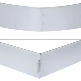 Wiltec Rasenkante 1000 x 14 cm 10 Stück grau