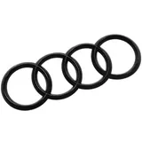 Audi 4K8071802 Zeichen Ringe Black Edition Emblem Blackline Logo schwarz