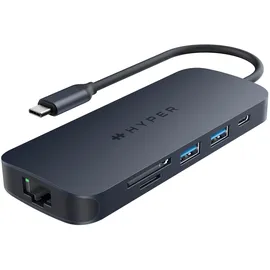 Hyper HyperDrive EcoSmart Gen.2 Universal USB-C 8-in-1 Hub 140 w PD3.1 Power Pass-thru