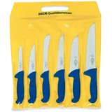 Friedr. Dick Dick ErgoGrip Messerset 6-tlg, Küchenmesser, Blau,