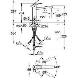 Grohe BauLoop chrom 31713000