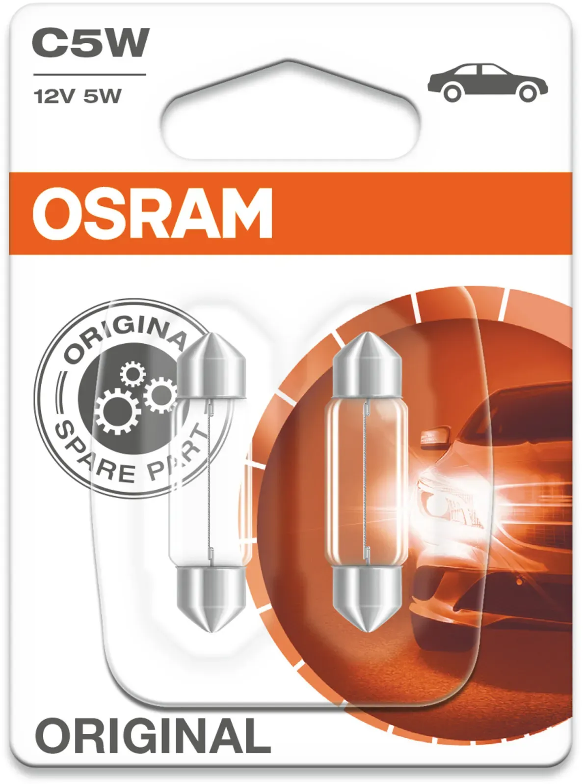 OSRAM Glühlampe, Kennzeichenleuchte ORIGINAL 2x für