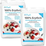 Erythrit kalorienfreier Zucker-Ersatz | Premium Qualität | 100% Erythritol | 2kg