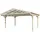 SKANHOLZ Doppel-Carport Wendland 5,58 x 5,41 m grau inkl. Regenrinne/Pfostenanker