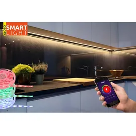 GLOBO Smart RGB LED Band Fernbedienung Dimmbar Farbwechsler Farben Fixierbar App