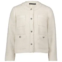 Betty Barclay Damen Blazer-Jacke mit Fransen 40, beige - 40