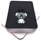 Onwomania Koala Bär niedliches Tier Grau USB Stick in Alu Geschenkbox 64 GB USB 2.0