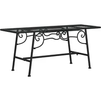 VidaXL Baumbank 110 cm Schwarz Stahl