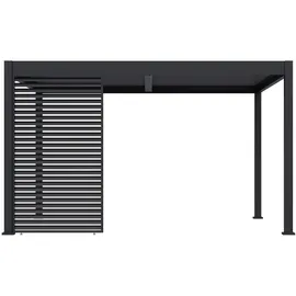 Paragon Lamellen Sichtschutz für Pergola Grand Tuscan 14 1,35 x 2,34 m Grau
