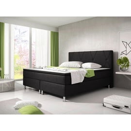 Inter Boxspringbett Boston 180x200 Schwarz,