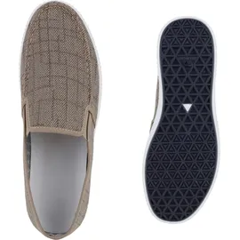 Stiefelparadies Herren Slip Ons in Khaki,