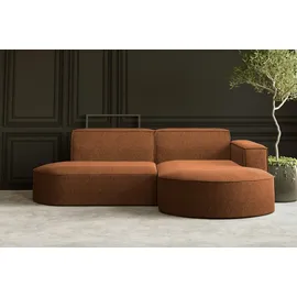 Kaiser Möbel Ecksofa, Sofa L form, Couch L form MODENA L STUDIO stoff Verita Kupfer Rechts