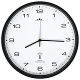 vidaXL Funkwanduhr Quarzwerk 31 cm Weiß & Schwarz