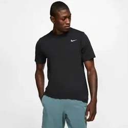 NIKE Fußball - Textilien - T-Shirts Crew Solid, BLACK/WHITE, L