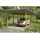SKANHOLZ Spreewald Walmdach Carport aus Nadelholz 3,45 x 7,41 m schwarze Blende