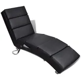 vidaXL Chaiselongue Kunstleder 51 x 155 x 73 cm schwarz