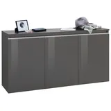 INOSIGN Kommode »Magic, Kommode, Schrank, Kredenz«, mit 3 Türen, Komplett Hochglanz lackiert, (B/T/H) 150x40x81 cm,