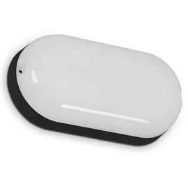 Telefunken Außenwandleuchte Kunststoff 20 cm 15 W inkl. LED-Lampe schwarz