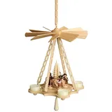 Volkskunstwerkstatt Unger Weihnachtspyramide Deckenpyramide 30cm, Engel