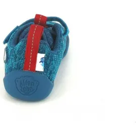 Affenzahn Knit Happy Shark Klettschuh Blau - Blau - 31