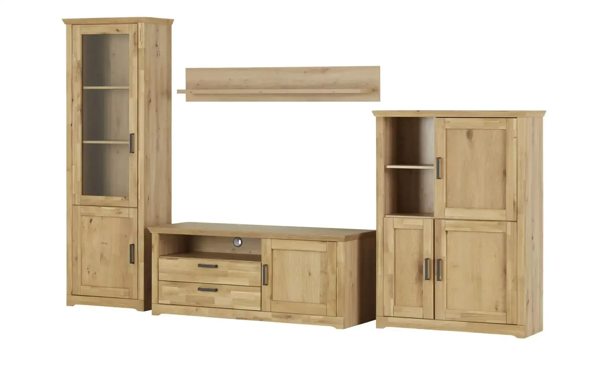 Woodford Wohnkombination  Boston , holzfarben , Maße (cm): B: 325 H: 204 T: 53.0