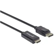 Manhattan DisplayPort / HDMI Adapterkabel 1,80 m Schwarz