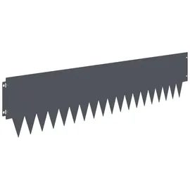 vidaXL Raseneinfassung 30 pcs 30 x 30 cm Grau