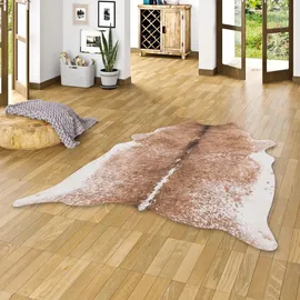 Pergamon Pergamon, Fell, Teppich Kunstfaser Tierfell Optik (100 x 77 cm)