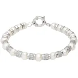 VIVANCE Perlenarmband silber 925 Größe 18