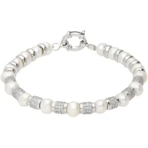 VIVANCE Perlenarmband silber 925 Größe 18