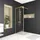 Marwell Walk In Dusche Duschwand 200 x 80 cm 6 mm Einscheibensicherheitsglas goldfarben