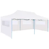 vidaXL Pop-Up Partyzelt 3 x 6 m inkl. Seitenteile weiß