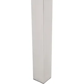 Beliani Gartentisch Schwarz/Silber Granit/Basalt Edelstahl 180 x 90 cm Poliert Modern Outdoor - Schwarz, Silber, Stein, Quadratisch, 90x76x180 Gartenmöbel, Gartentische, Gartentische