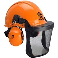 Peltor Kopfschutz-Kombination G3000M mit H31 Gehörschutz und V9 Schutzbrille, orange