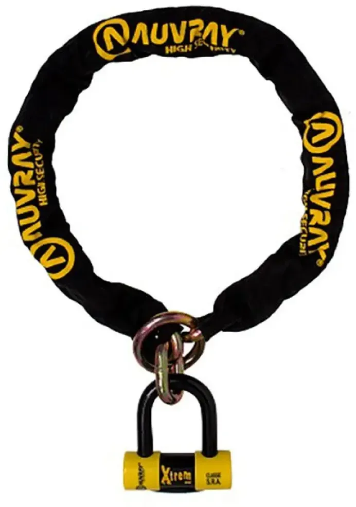 Auvray Xtrem Kettenschloss - Black / Yellow - 13.5 x 1700 mm